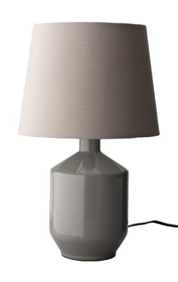 ColourMatch Ceramic Table Lamp - Flint Grey